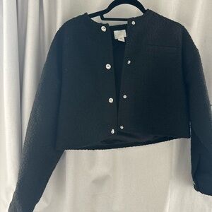 Boucle cropped jacket